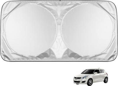 MOCKHE Windshield Sun Shade For Maruti Suzuki Swift(Silver)