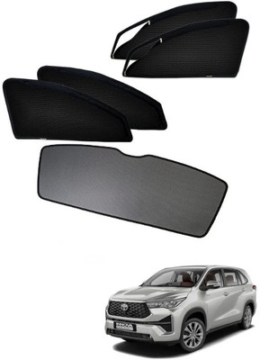 Top Vechile Rear Window, Side Window Sun Shade For Toyota Innova Hycross(Black)