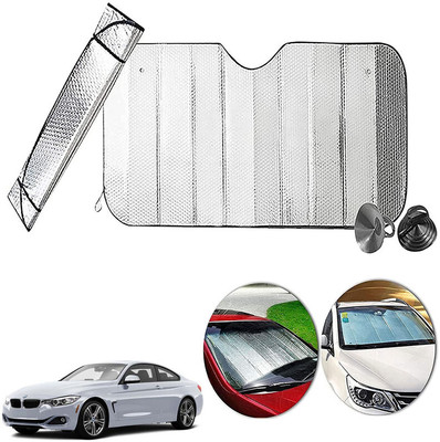 AUTO PEARL Dashboard, Windshield Sun Shade For BMW 4 Series(Silver)