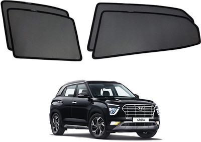 RAKRISH Rear Window, Side Window Sun Shade For Hyundai Creta(Black)