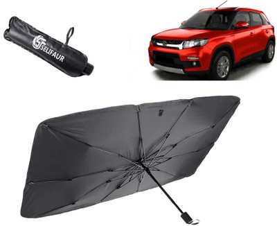Selifaur Dashboard, Rear Window, Sun Roof, Windshield Sun Shade For Maruti Suzuki Vitara Brezza(Black)