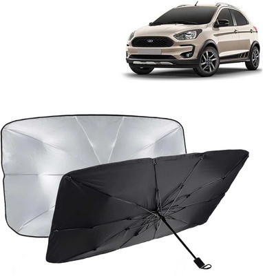 Kingsway Dashboard, Windshield Sun Shade For Ford Freestyle(Black, Silver)