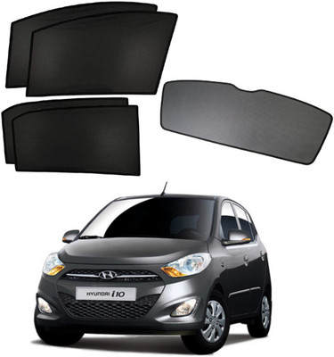 RAKRISH Rear Window, Side Window Sun Shade For Hyundai i10(Black)