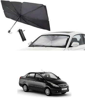 GONAMA Windshield Sun Shade For Tata Universal For Car(Black)