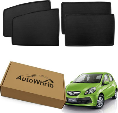 Autowhrib Side Window Sun Shade For Honda Brio(Black)