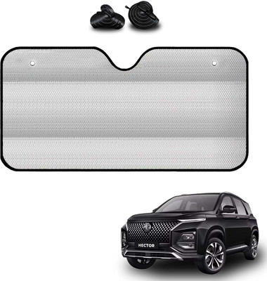 COSMOGEAR Windshield, Dashboard, Rear Window Sun Shade For MG Hector(Silver)