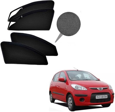 MASS VECHICLE Rear Window, Side Window Sun Shade For Hyundai i10(Black)