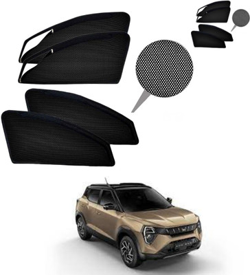 TOP VECHILE Rear Window, Side Window Sun Shade For Mahindra(Black)