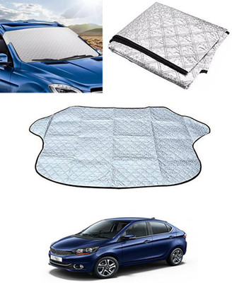 ABJD Windshield Sun Shade For Tata Tigor EV(Silver)
