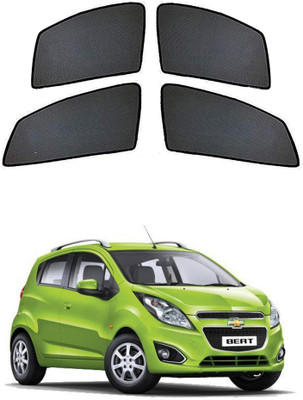 PEEPS STORE Side Window Sun Shade For Chevrolet Beat(Black)