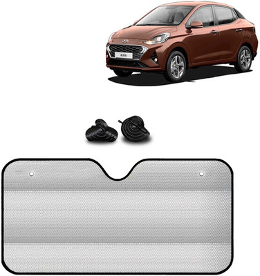 Kingsway Windshield, Dashboard, Rear Window Sun Shade For Hyundai Aura(Silver)