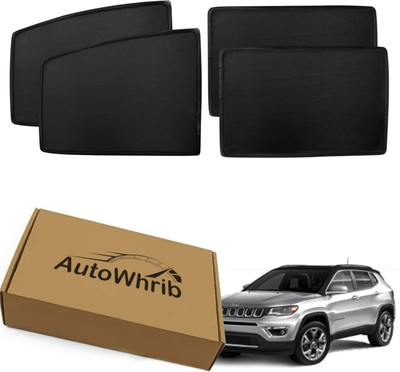 Autowhrib Side Window Sun Shade For Jeep Compass(Black)