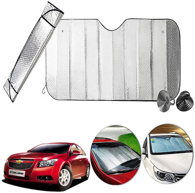 AUTO PEARL Dashboard, Windshield Sun Shade For Chevrolet Cruze(Silver)