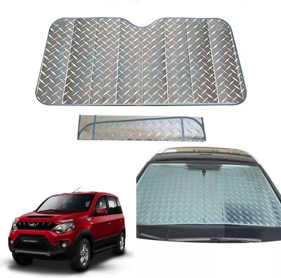 AUTO PEARL Dashboard, Windshield Sun Shade For Mahindra Nuvosport(Grey)