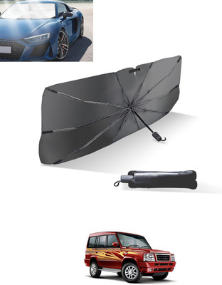 MATIES Windshield Sun Shade For Tata Sumo(Black, Silver)