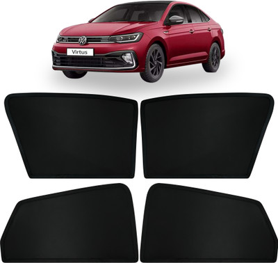 autoluxer Side Window Sun Shade For Volkswagen Virtus(Black)