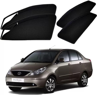 G ILIKA Rear Window, Side Window Sun Shade For Tata Indigo(Black)