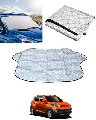 AYW Windshield Sun Shade For Mahindra KUV100(Silver)
