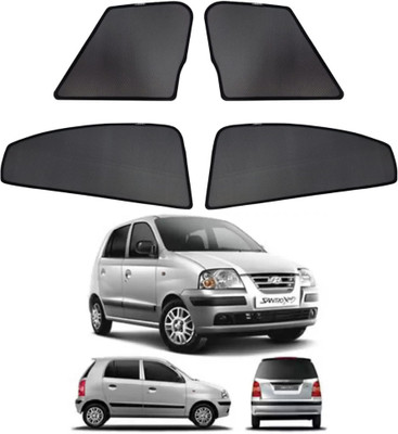 RAKRISH Rear Window, Side Window Sun Shade For Hyundai Santro Xing(Black)