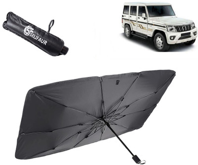 Selifaur Dashboard, Rear Window, Sun Roof, Windshield Sun Shade For Mahindra Bolero(Black)