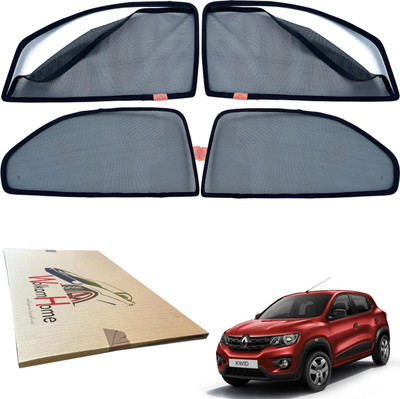 WolkomHome Side Window Sun Shade For Renault Kwid(Black)