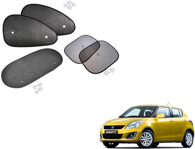 PEEPS STORE Side Window, Rear Window Sun Shade For Maruti Suzuki New Swift(Black)
