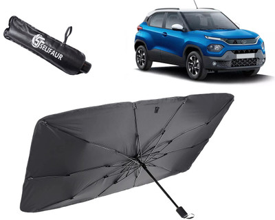 Selifaur Dashboard, Rear Window, Sun Roof, Windshield Sun Shade For Tata Punch(Black)
