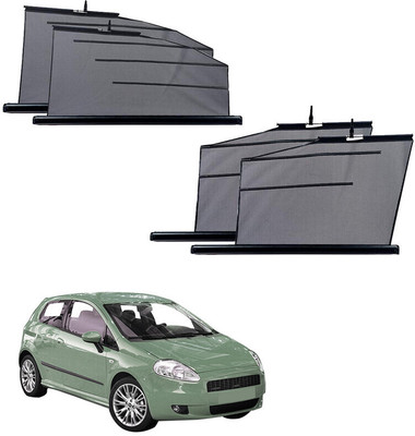 SS FOR YOUR SMART NEEDS Side Window Sun Shade For Fiat Punto(Black)