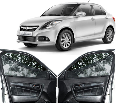GATIMAN Rear Window, Side Window Sun Shade For Maruti Suzuki Swift Dzire(Black)