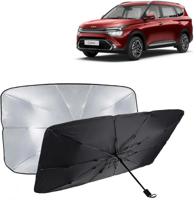 Kingsway Dashboard, Windshield Sun Shade For Kia Carens(Black, Silver)