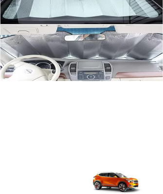 XZRTZ Windshield Sun Shade For Hyundai Verna(Silver)