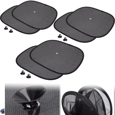 Pious Side Window Sun Shade For Volkswagen Vento, Universal For Car(Black)