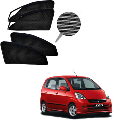 RAKRISH Rear Window, Side Window Sun Shade For Maruti Suzuki Zen Estilo(Black)