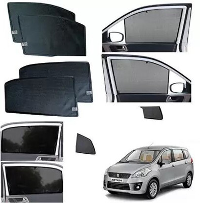 ANiiTEK Rear Window, Side Window Sun Shade For Maruti Suzuki Ertiga(Black)