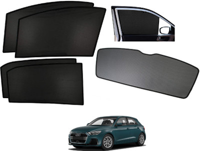 AuTO ADDiCT Side Window, Rear Window Sun Shade For Audi A180(Black)