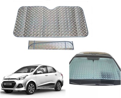 AUTO PEARL Dashboard, Windshield Sun Shade For Hyundai Xcent(Grey)