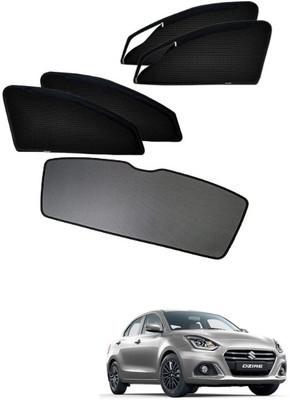 Top Vechile Rear Window, Side Window Sun Shade For Maruti Suzuki Swift Dzire(Black)