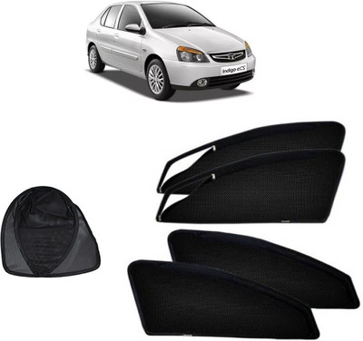 Magnetic Rear Window Sun Shade For Tata Indigo(Black)