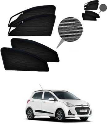 RAKRISH Rear Window, Side Window Sun Shade For Hyundai Grand i10(Black)