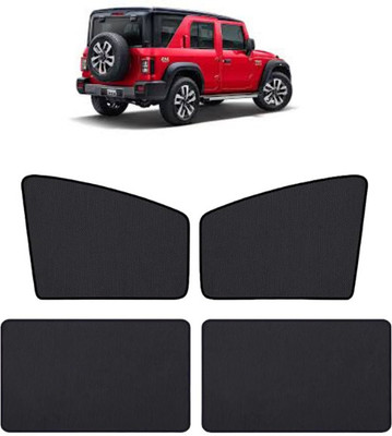 RAKRISH Rear Window, Side Window Sun Shade For Mahindra Thar(Black)