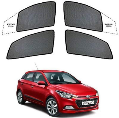 Magnetic Rear Window Sun Shade For Hyundai Elite i20(Black)
