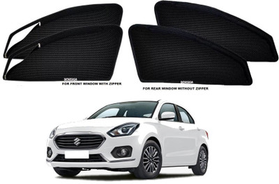 DENISIGA Rear Window, Side Window Sun Shade For Maruti Suzuki Swift Dzire(Black)
