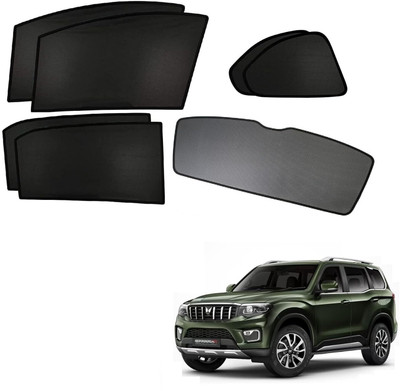 GRABIKA Side Window, Rear Window Sun Shade For Mahindra Scorpio N(Black)