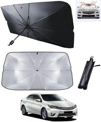 AYW Windshield Sun Shade For Toyota Altis(Silver, Black)