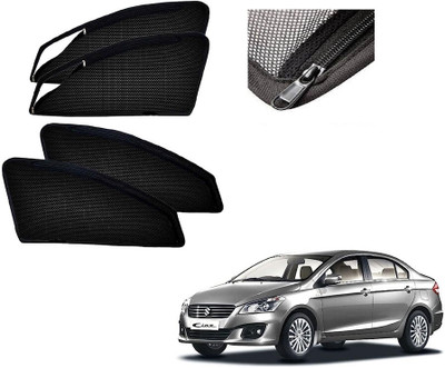 RAKRISH Side Window, Rear Window Sun Shade For Maruti Suzuki Ciaz(Black)