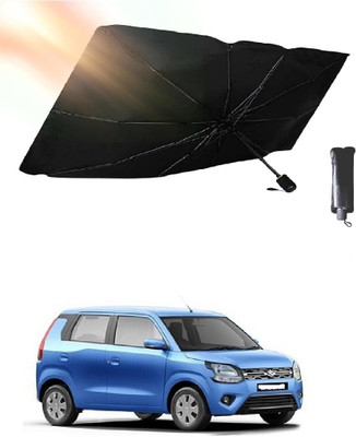 ROSHNEER ENTERPRISES Windshield Sun Shade For Maruti Suzuki WagonR(Black, Silver)