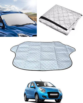 RKPSP Windshield Sun Shade For Maruti Suzuki Universal For Car(Silver)