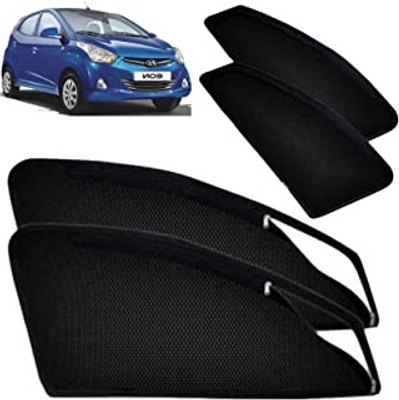 HARKRISH Rear Window, Side Window Sun Shade For Hyundai Eon(Black)