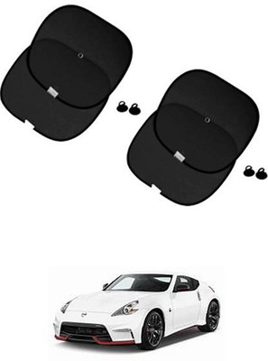 FKOK Side Window Sun Shade For Nissan 370z(Black)
