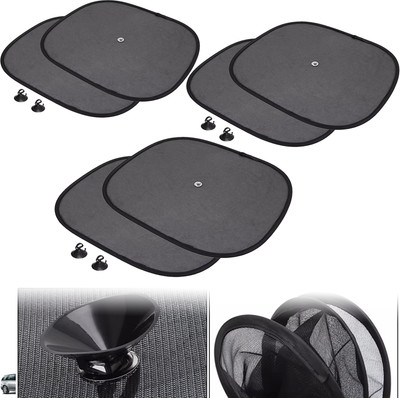 Pious Side Window Sun Shade For Tata Aria, Universal For Car(Black)
